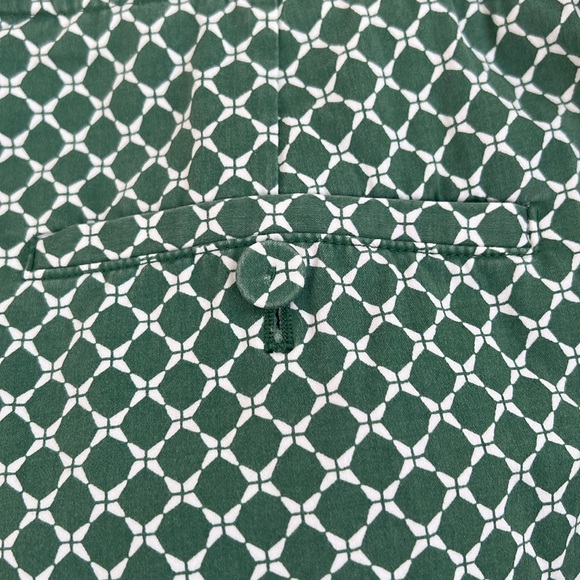 Talbots Green White Cotton Crop Pants - Picture 8 of 10